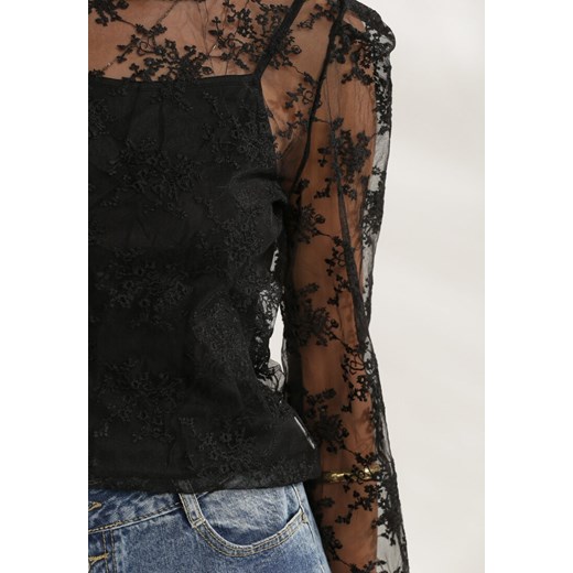 Czarna Bluzka Cordely Renee S/M Renee odzież