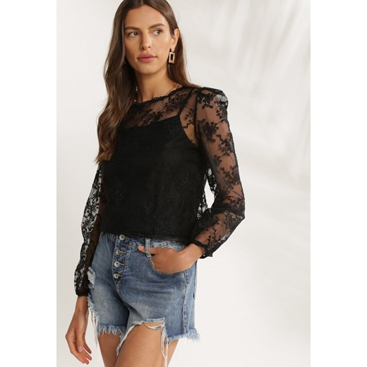 Czarna Bluzka Cordely Renee L/XL Renee odzież