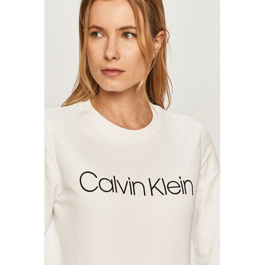 Beżowa bluza damska Calvin Klein krótka 