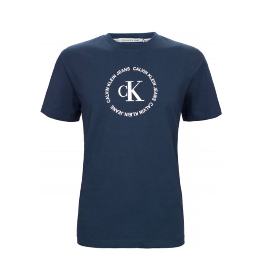 T-shirt męski Calvin Klein  C-neck Navy ze sklepu dewear.pl w kategorii T-shirty męskie - zdjęcie 115816815