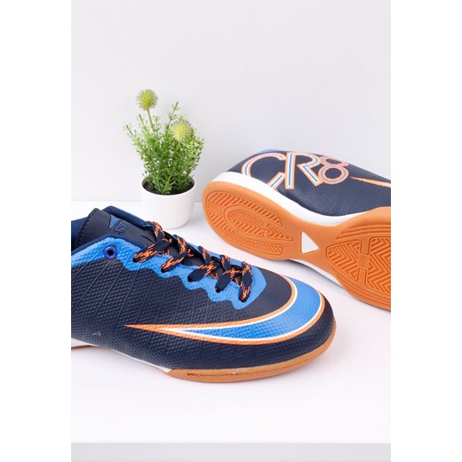 Buty sportowe męskie Yourshoes niebieskie na wiosnę skórzane 