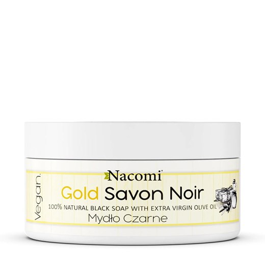 Gold Savon Noir złote czarne mydło z oliwą z oliwek 125g Nacomi 125g perfumgo.pl
