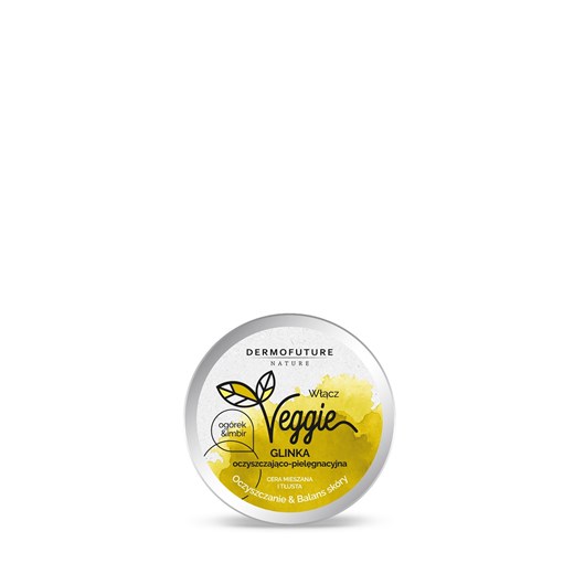 Veggie Clay Cleansing Skin Balance glinka oczyszczająco-pielęgnacyjna cera mieszana i tłusta Ogórek & Imbir 150ml Dermofuture 150ml perfumgo.pl