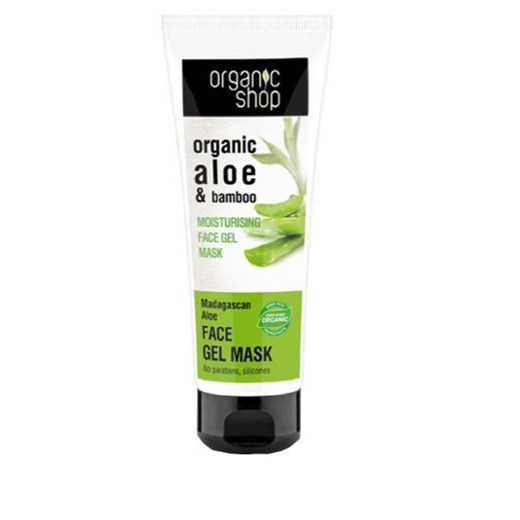 Organic Aloe & Bamboo Moisturizing Face Gel-Mask żelowa maska do twarzy 75ml Organic Shop 75ml perfumgo.pl