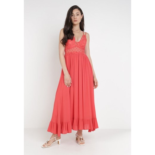 Czerwona Sukienka Coridoe ze sklepu Born2be Odzież w kategorii Sukienki - zdjęcie 115840896