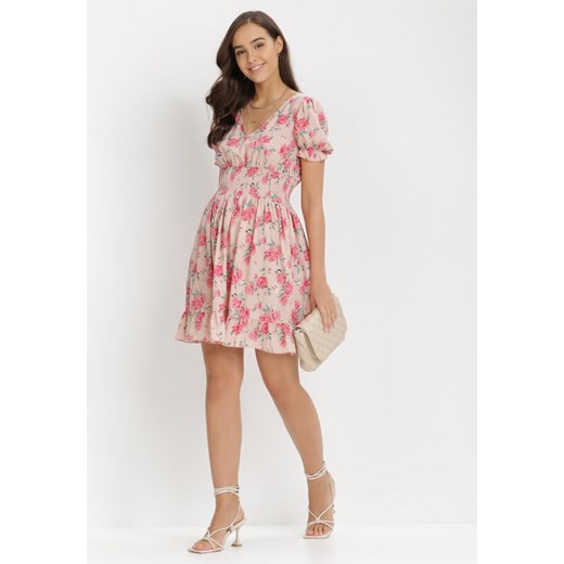 Różowa Sukienka Aethiliana M/L Born2be Odzież