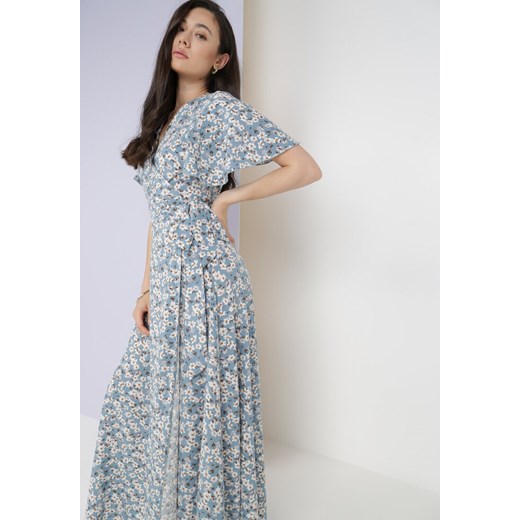 Niebieska Sukienka Aluva ze sklepu Born2be Odzież w kategorii Sukienki - zdjęcie 115841069
