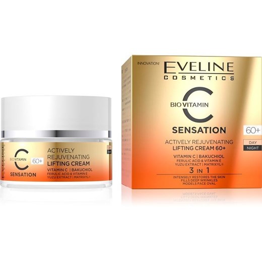 Eveline, Bio Vitamin C Sensation, aktywnie odmładzający krem liftingujący, 60+, 50 ml Eveline smyk