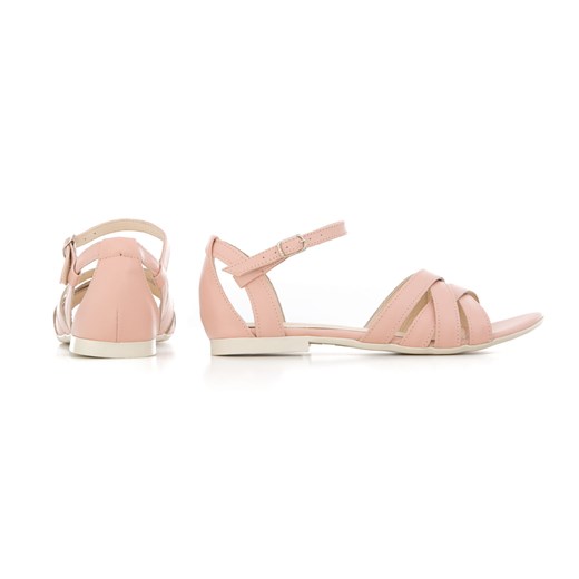 sandały na miękkiej podeszwie - skóra naturalna - model 370 - kolor różowy Zapato 39 zapato.com.pl