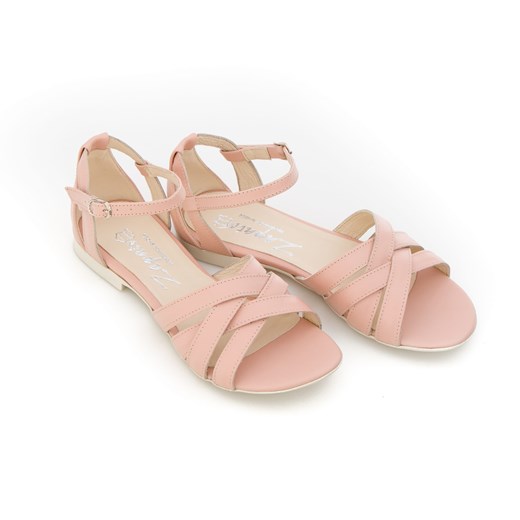 sandały na miękkiej podeszwie - skóra naturalna - model 370 - kolor różowy Zapato 40 zapato.com.pl
