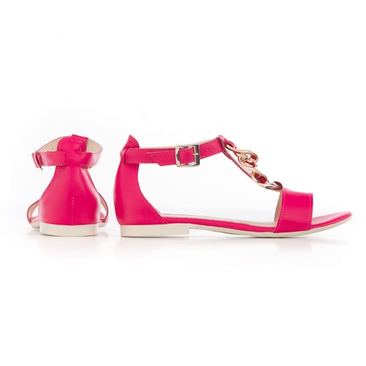 Różowe sandały damskie Zapato na lato 