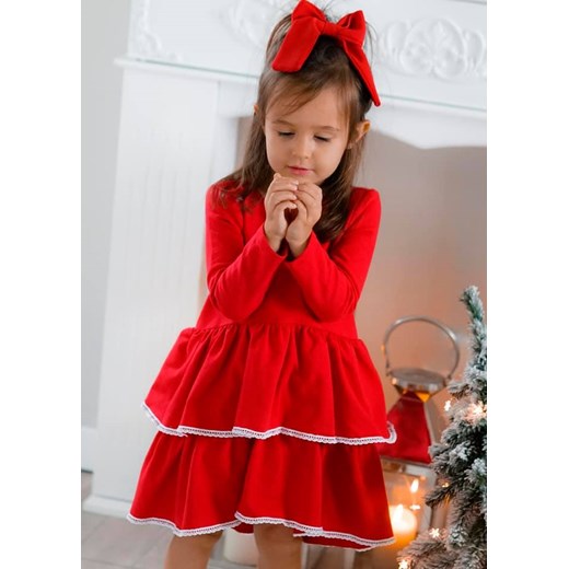 Sukienka Dla Dziewczynki Amalfi Red Christmas 92 cm Vanilove