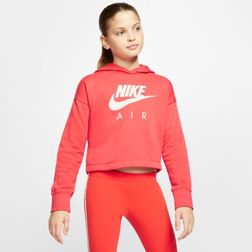 Różowa bluza dziewczęca Nike w nadruki 