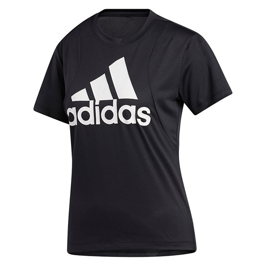 Bluzka damska Adidas z bawełny z krótkimi rękawami sportowa z napisami 