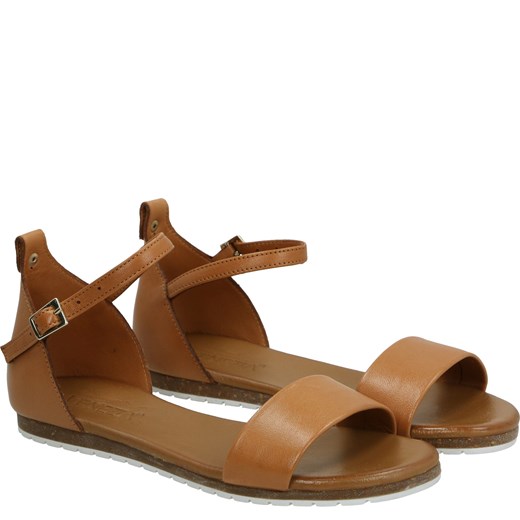 VENEZIA Brązowe sandały - 21560 TAN Venezia 38 Venezia