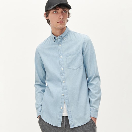 Reserved - Denimowa koszula slim fit - Niebieski Reserved XL Reserved