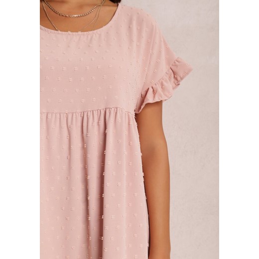 Sukienka Renee mini z krótkim rękawem casual na co dzień trapezowa