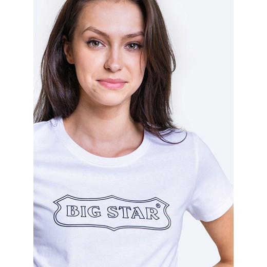 Bluzka damska BIG STAR z napisami z krótkimi rękawami 