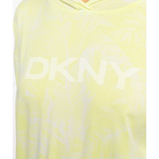 Bluza damska DKNY krótka żółta casual 
