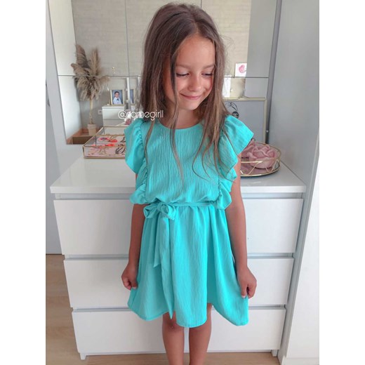 Sukienka dla Dziewczynki Grace Blue 110-116 cm Vanilove