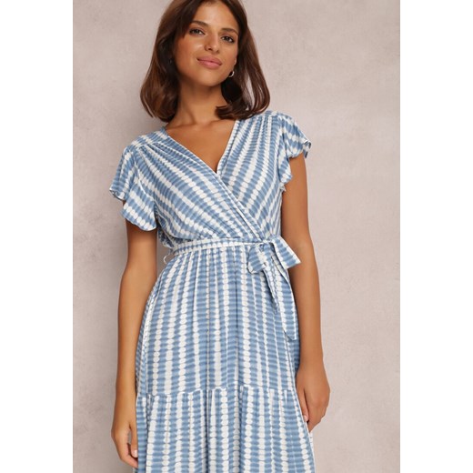 Niebieska Sukienka Ifamphei Renee S Renee odzież