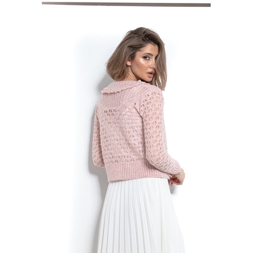 Sweter damski różowy Fobya 