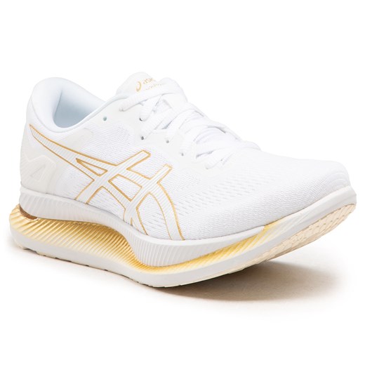 Buty ASICS - GlideRide 1011A817 White/Pure Gold 100 47 eobuwie.pl