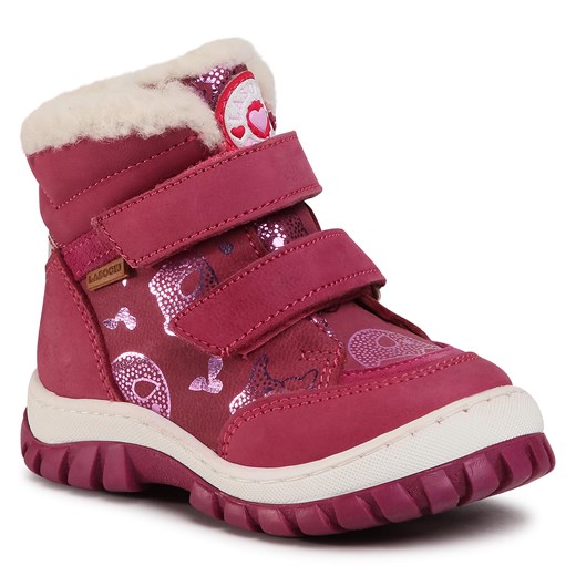 Buty zimowe dziecięce różowe Lasocki Kids kozaki na rzepy 