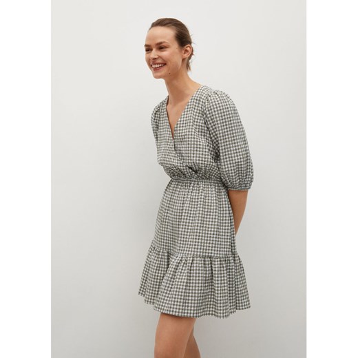 Mango Sukienka letnia Garden 87035718 Zielony Regular Fit Mango M MODIVO