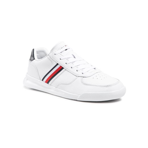 Tommy Hilfiger Sneakersy Lightweight Leather Sneaker Flag FM0FM03471 Biały Tommy Hilfiger 43 okazja MODIVO