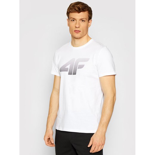 4F T-Shirt TSM004 Biały Regular Fit M MODIVO