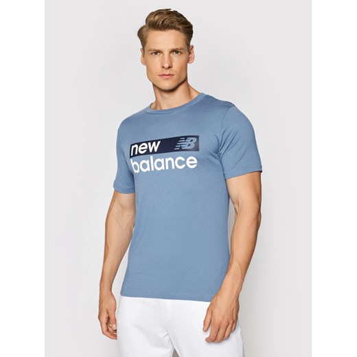 New Balance T-Shirt MT03917 Granatowy Regular Fit New Balance L MODIVO