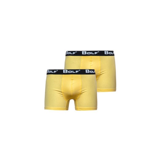Żółte bokserki męskie Bolf 0953-2P 2 PACK XL Denley okazyjna cena