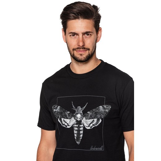 T-shirt męski UNDERWORLD Night Butterfly czarny Underworld S okazja morillo