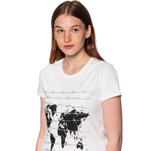 T-shirt damski UNDERWORLD World biały Underworld XL okazyjna cena morillo