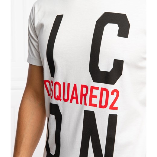 T-shirt męski Dsquared2 wiosenny z krótkim rękawem 