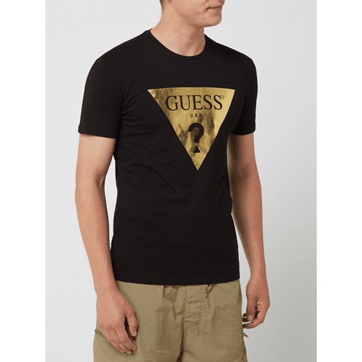 T-shirt o kroju super slim fit z logo Guess XL Peek&Cloppenburg 
