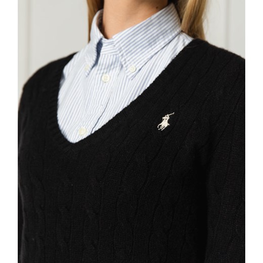 POLO RALPH LAUREN Wełniany sweter | Regular Fit | z dodatkiem kaszmiru Polo Ralph Lauren XL promocja Gomez Fashion Store