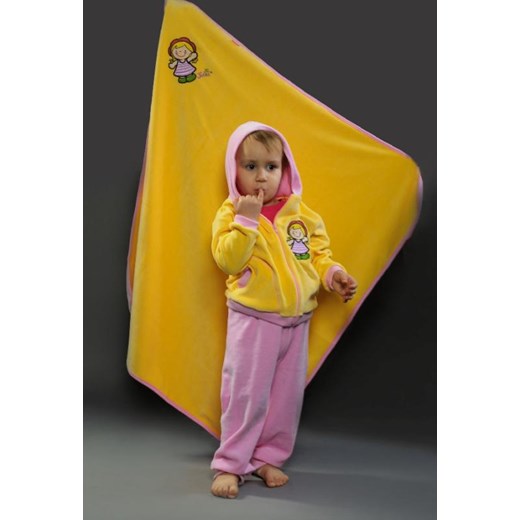 Dres welurowy Julia - rozmiar 86 marko-baby-pl zolty dresy