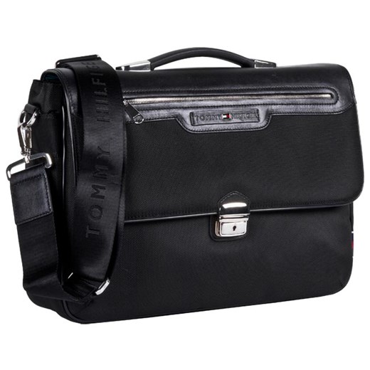 Teczka TOMMY HILFIGER - Executive Briefcase 1TTWT916 Black eobuwie-pl czarny materiałowe
