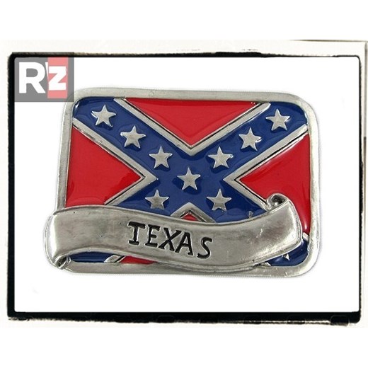 Klamra do paska - FLAGA TEXASU rockzone-pl bialy angielskie