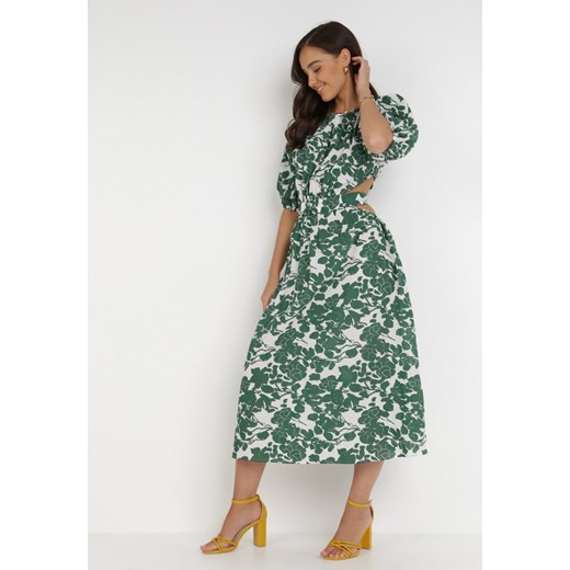 Zielona Sukienka Lisiphe ze sklepu Born2be Odzież w kategorii Sukienki - zdjęcie 116636986