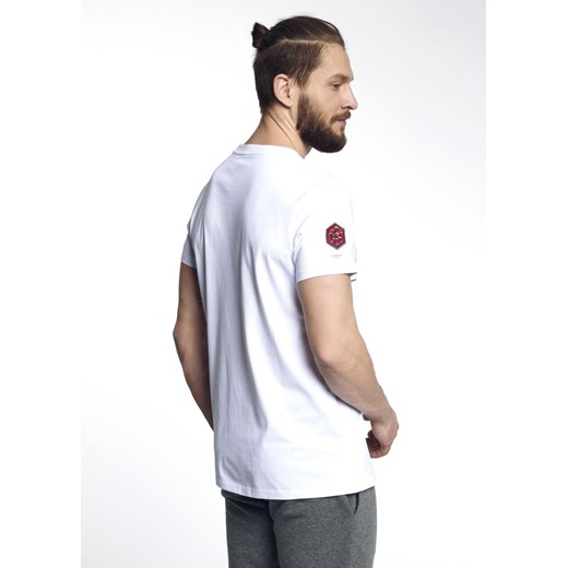 T-shirt męski Ochnik z napisami z krótkimi rękawami 