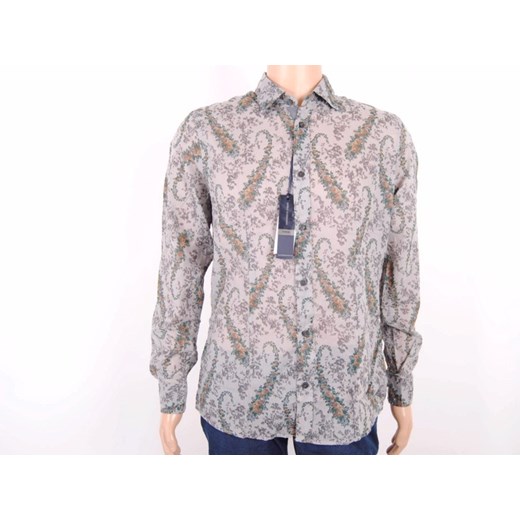 Shirt Mod. DANIELE ALESSANDRINI C5680R7533102 Grey maranellowebfashion-com rozowy łatki