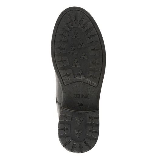 Buty zimowe męskie Ochnik skórzane 