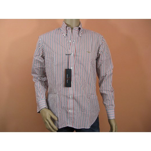 Shirt Mod. HARMONT&BLAINE C0007 White/Red maranellowebfashion-com szary modne