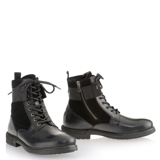 Buty zimowe męskie Ochnik skórzane 