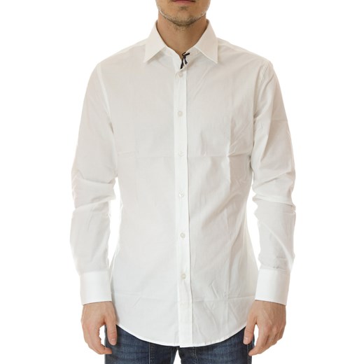 Shirt Mod. DANIELE ALESSANDRINI C1088R3523208 White maranellowebfashion-com zielony łatki
