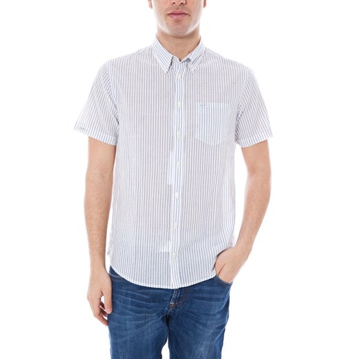 Shirt Mod. SUN68 13184 White/Blue maranellowebfashion-com bialy modne