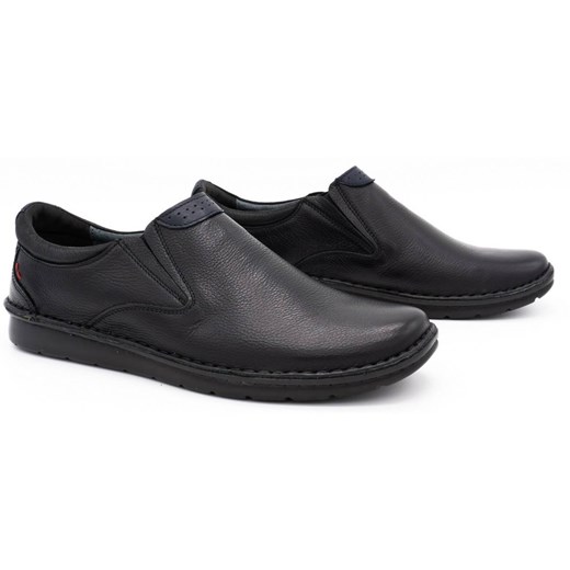 Buty męskie wsuwane 20/5 czarne 42 promocyjna cena ButyModne.pl